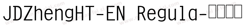 JDZhengHT-EN Regula字体转换